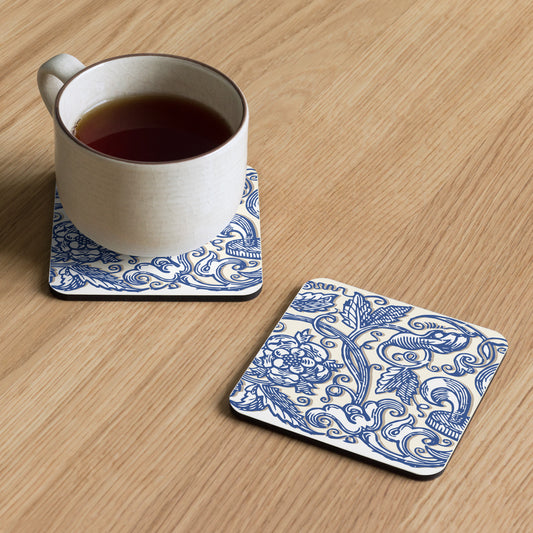 Home Essentials: High-Quality Cork-Back Coaster