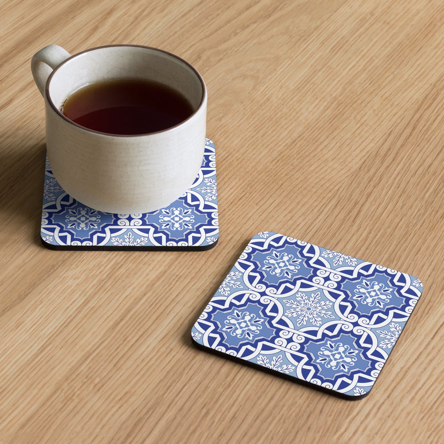 Home Essentials: High-Quality Cork-Back Coaster