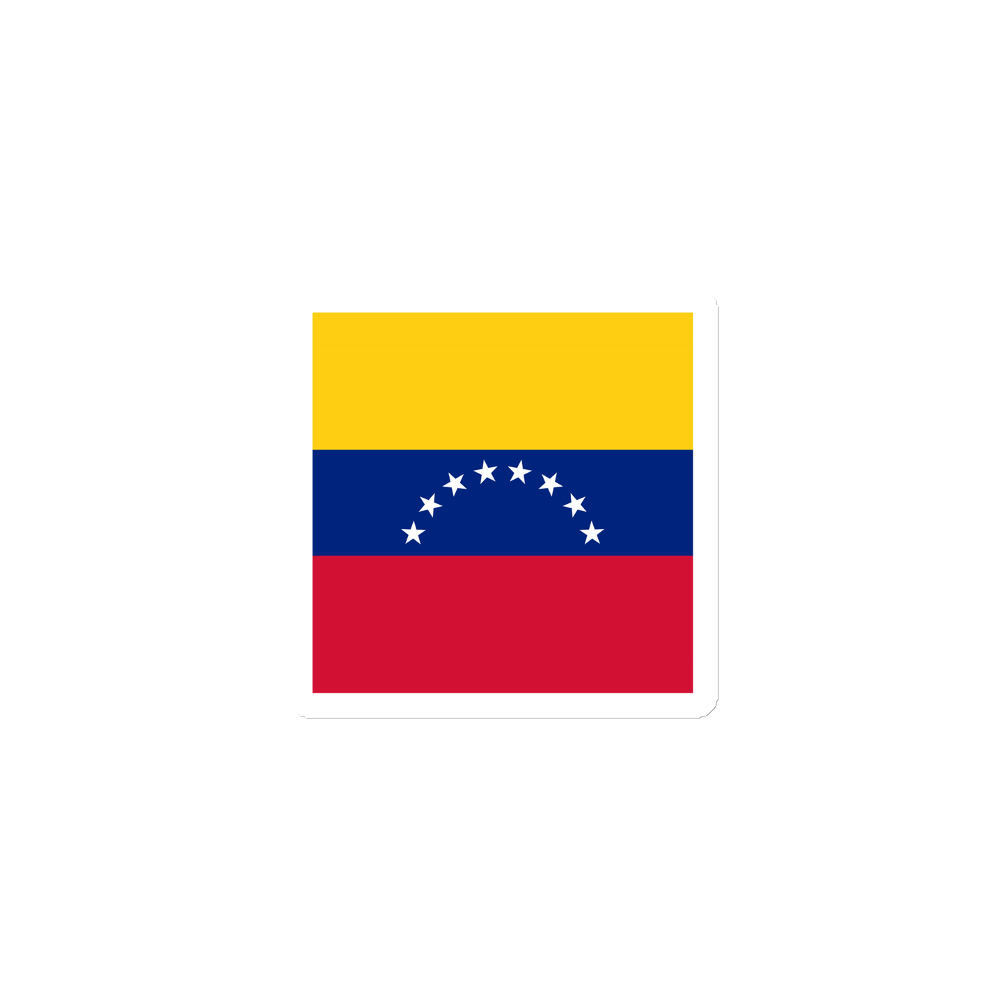 "Venezuela Flag" Stylish Die Cut Magnet