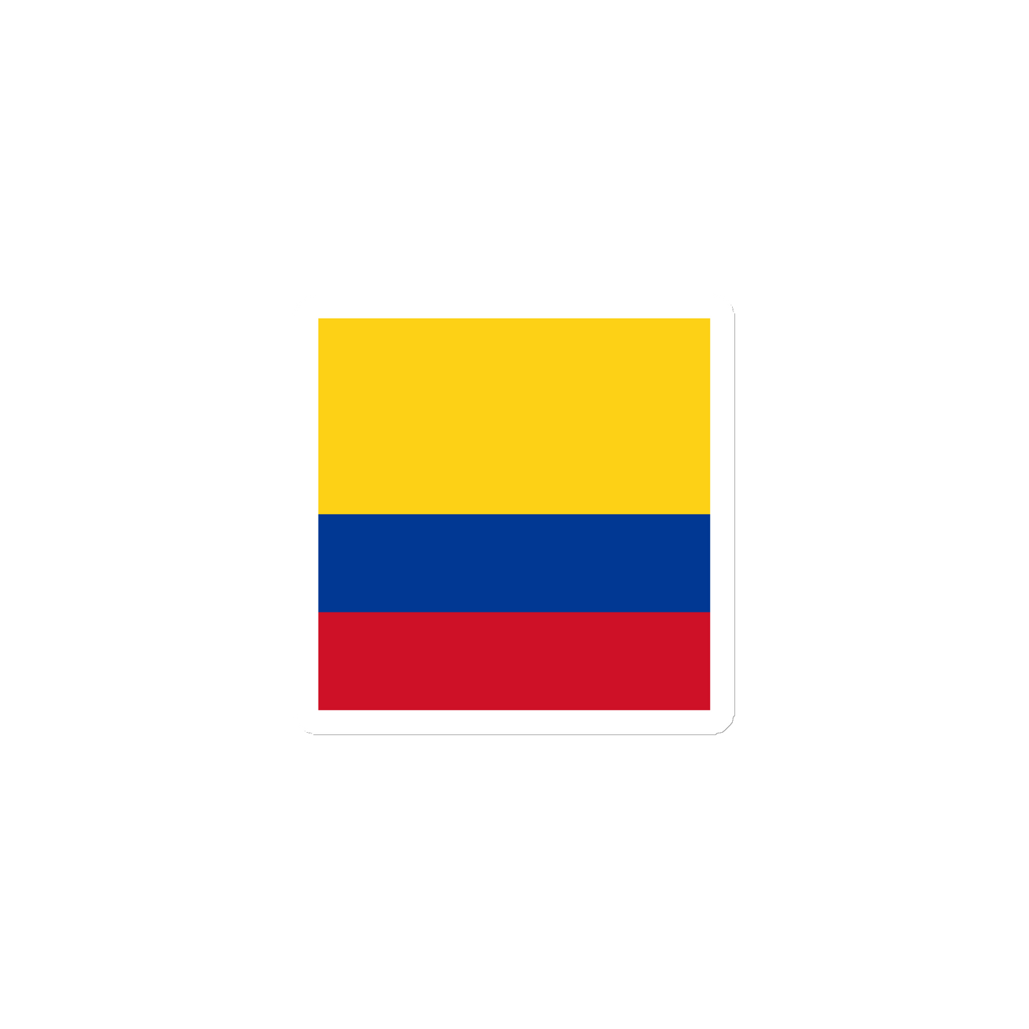 "Colombia Flag" Stylish Die Cut Magnet