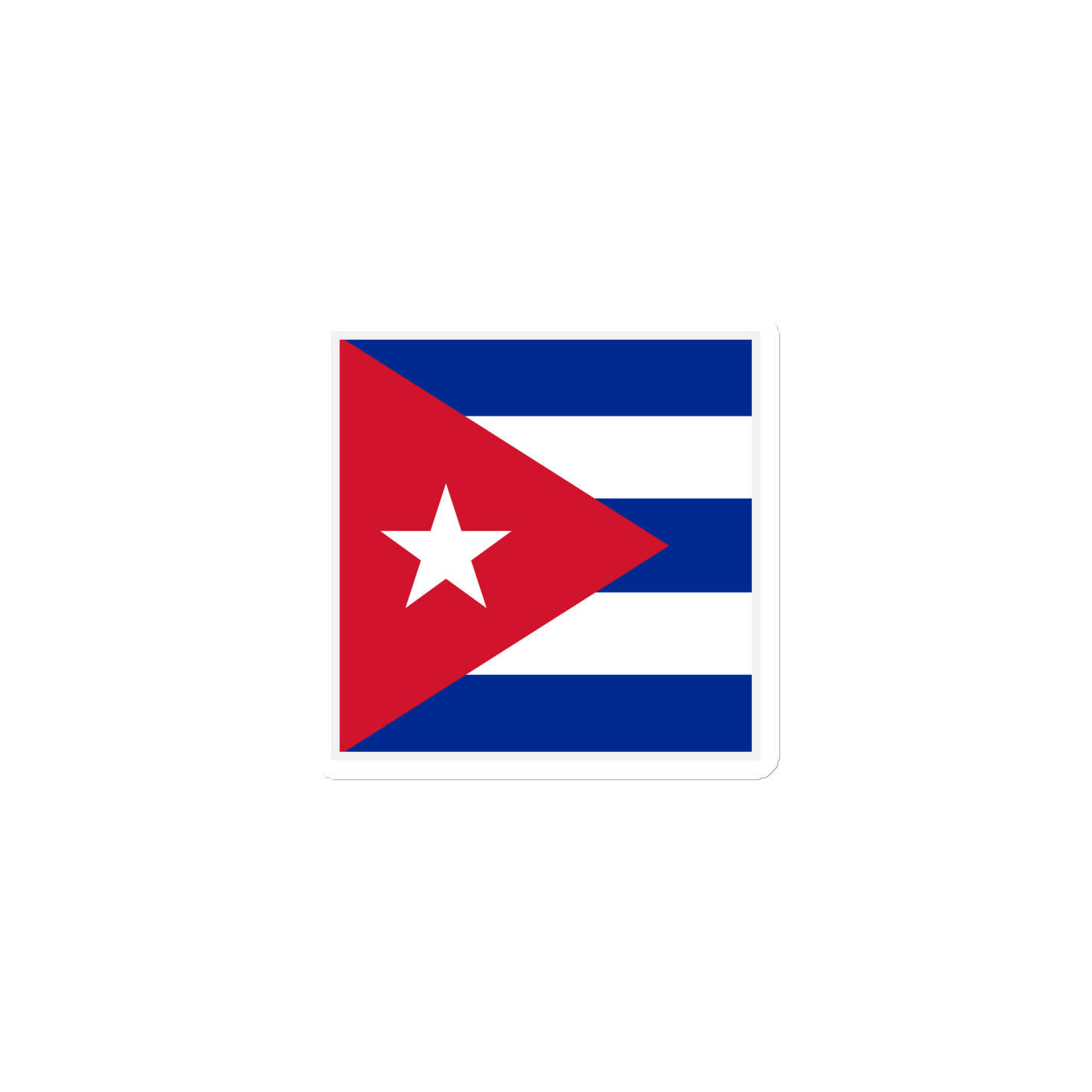 "Cuba Flag" Stylish Die Cut Magnet