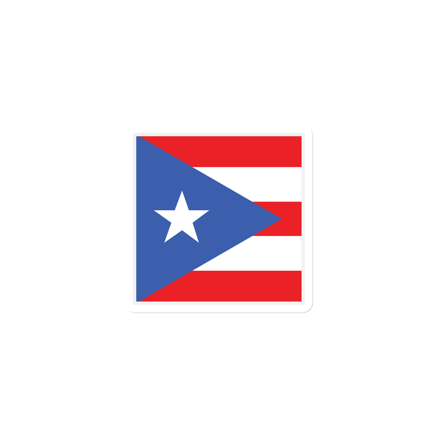 "Puerto Rico Flag" Stylish Die Cut Magnet