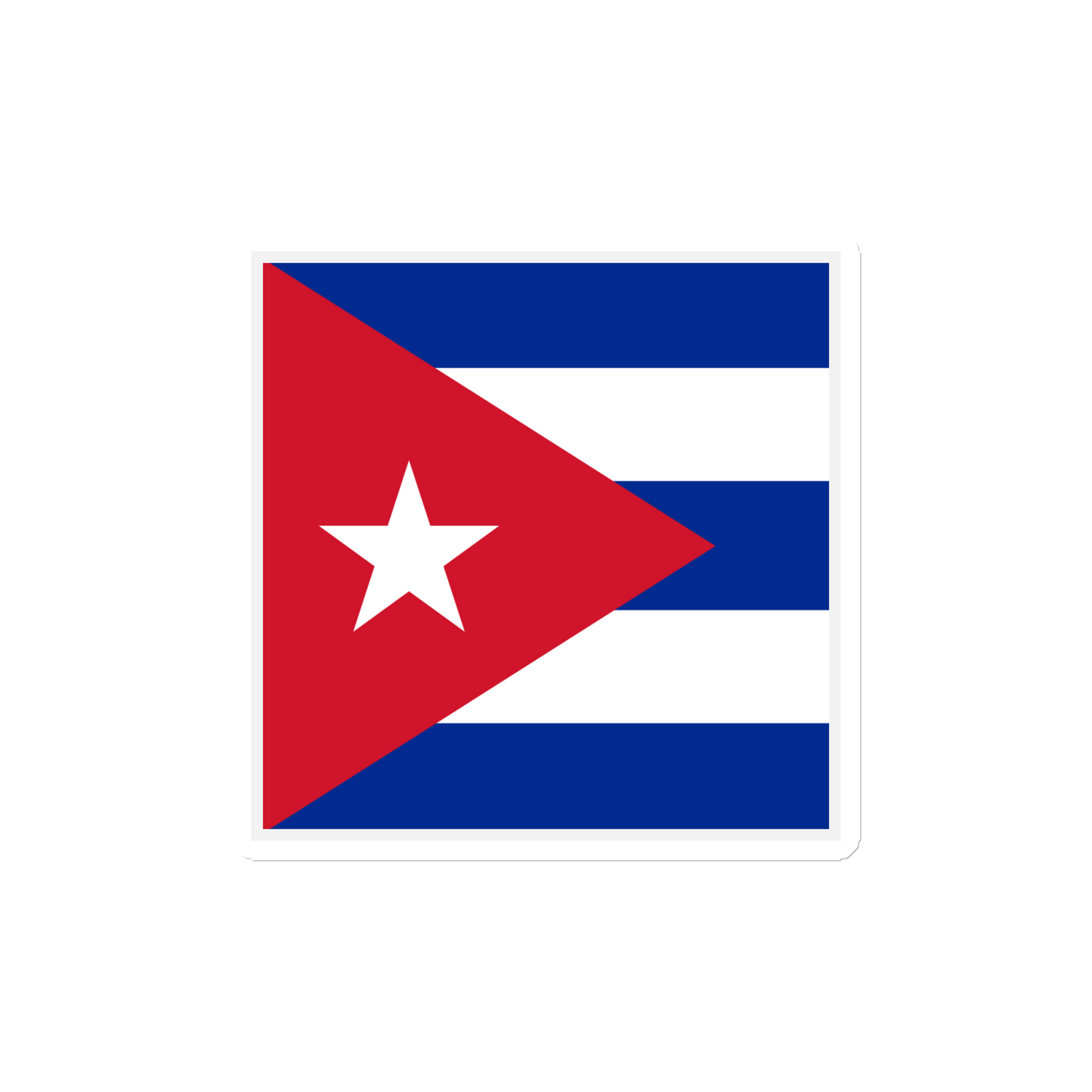 "Cuba Flag" Stylish Die Cut Magnet