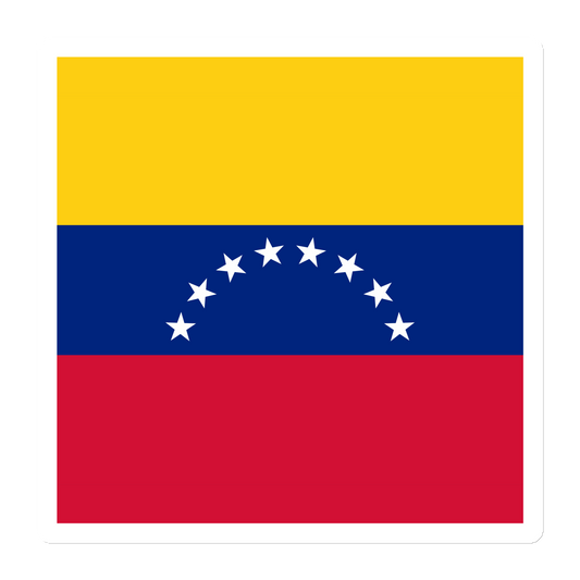 "Venezuela Flag" Stylish Die Cut Magnet