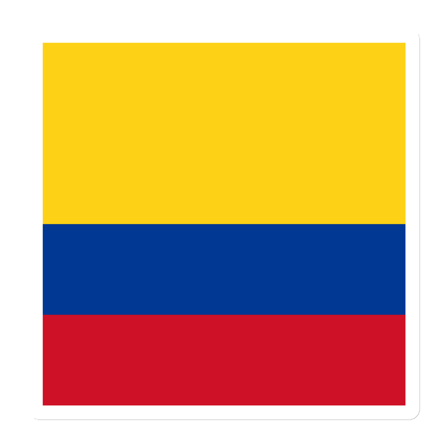 "Colombia Flag" Stylish Die Cut Magnet