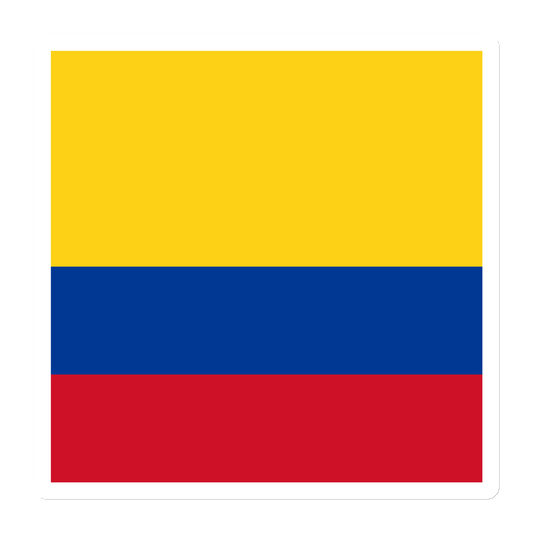 "Colombia Flag" Stylish Die Cut Magnet