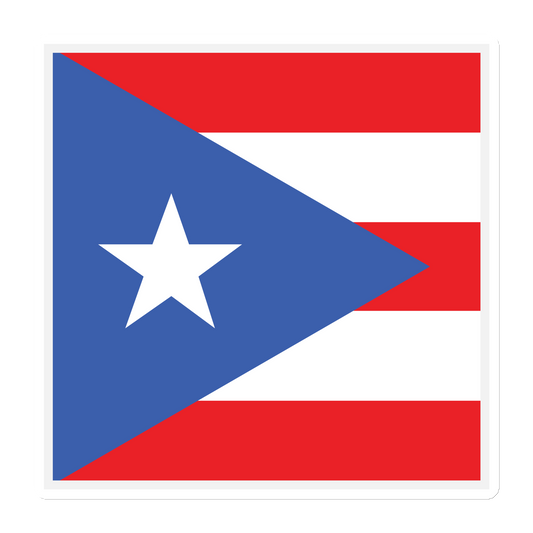 "Puerto Rico Flag" Stylish Die Cut Magnet