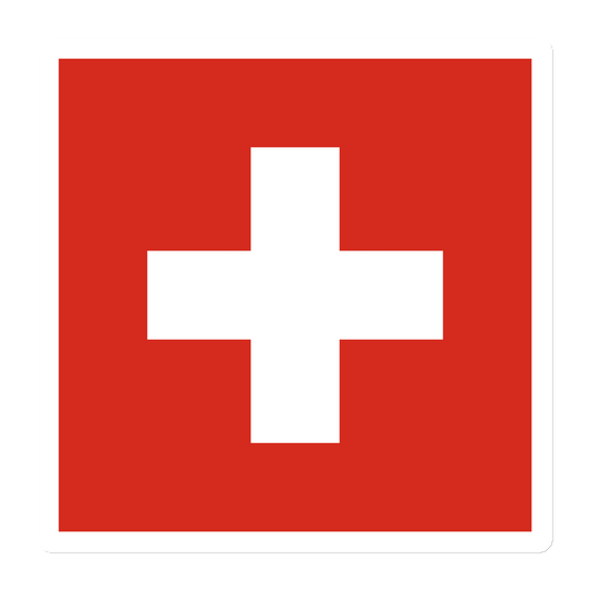 "Switzerland Flag" Stylish Die Cut Magnet