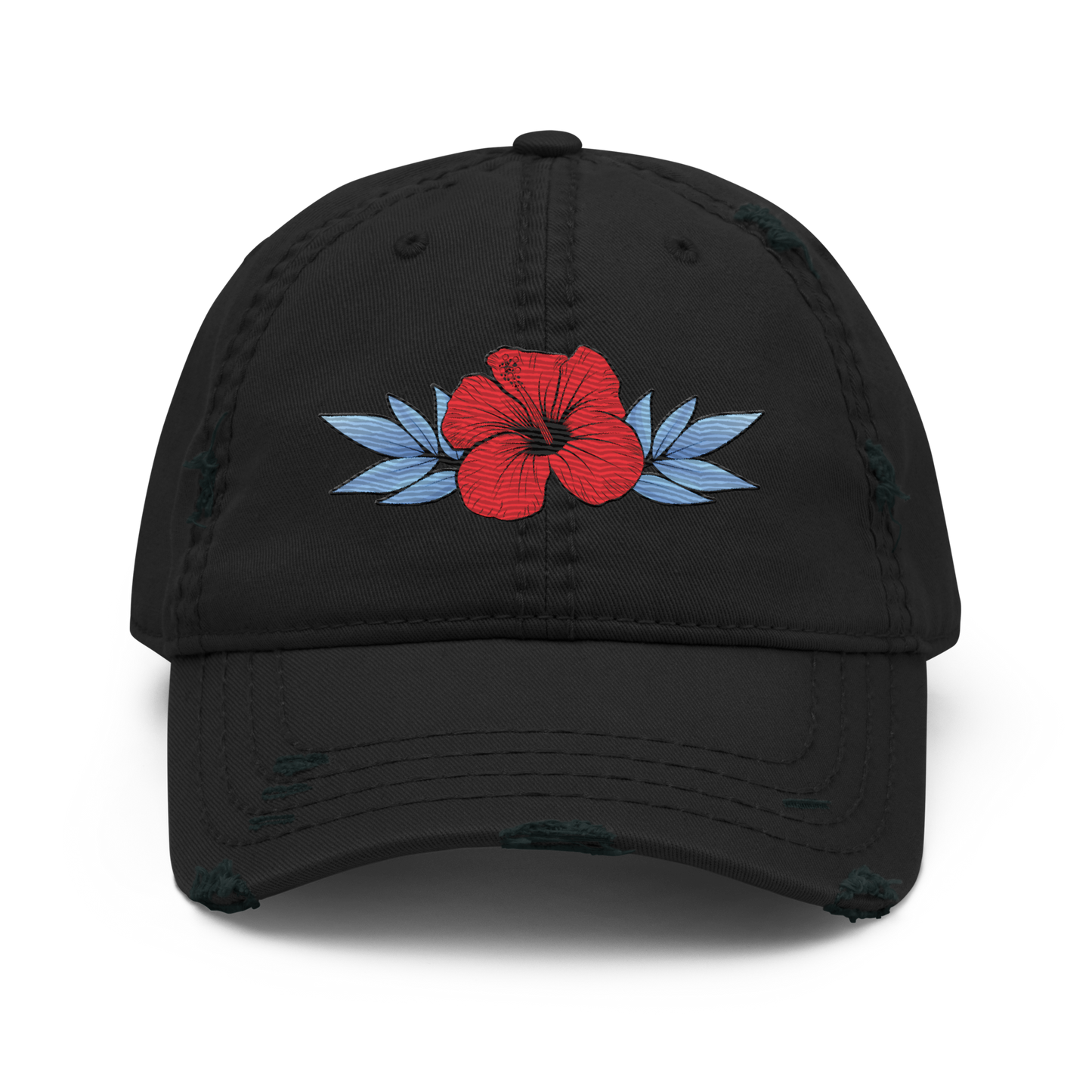 Distressed Faded Dad Hat with “Always Be Brave” design