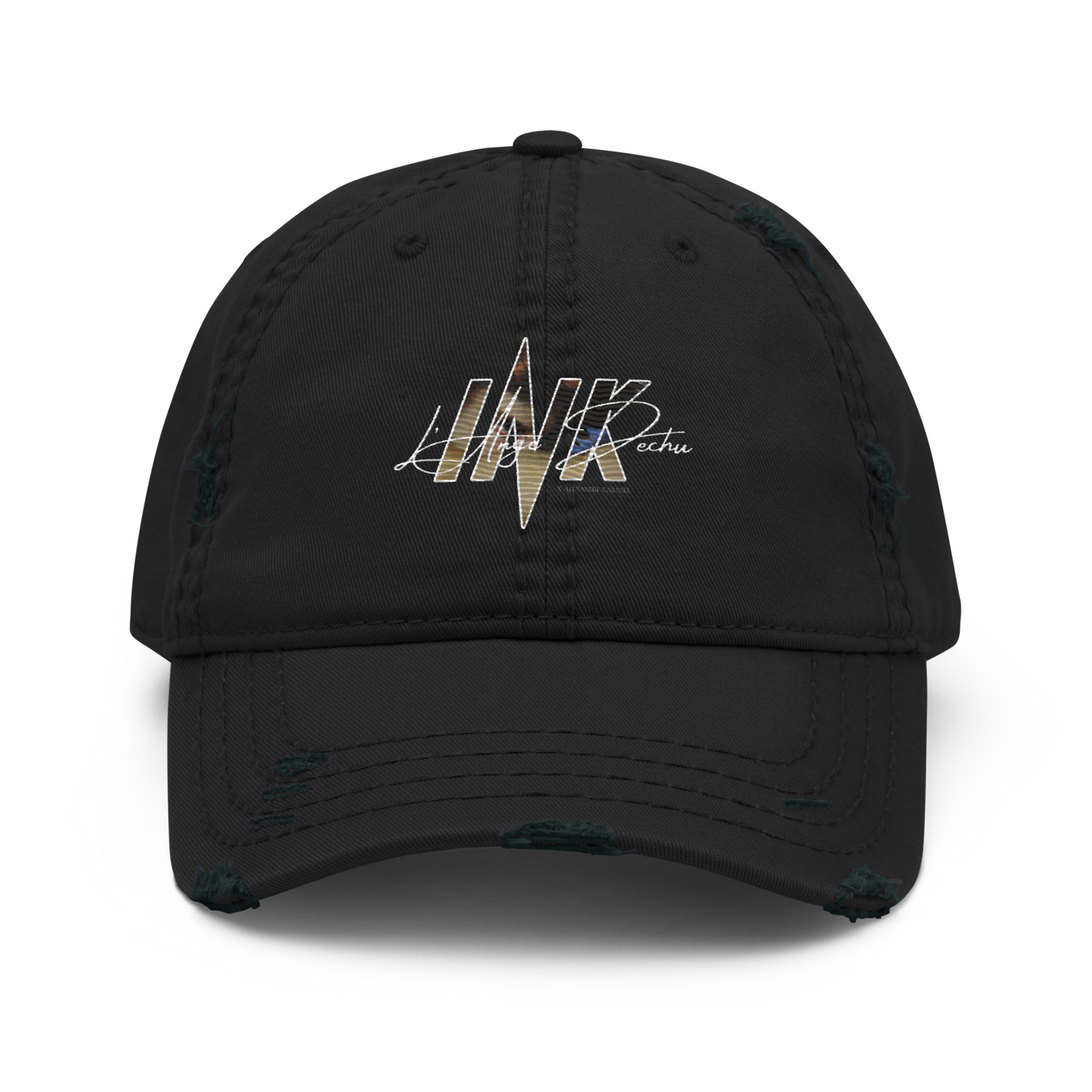 “L'Ange Dechu x Alexandre Cabanel” motif Distressed Faded Dad Hat