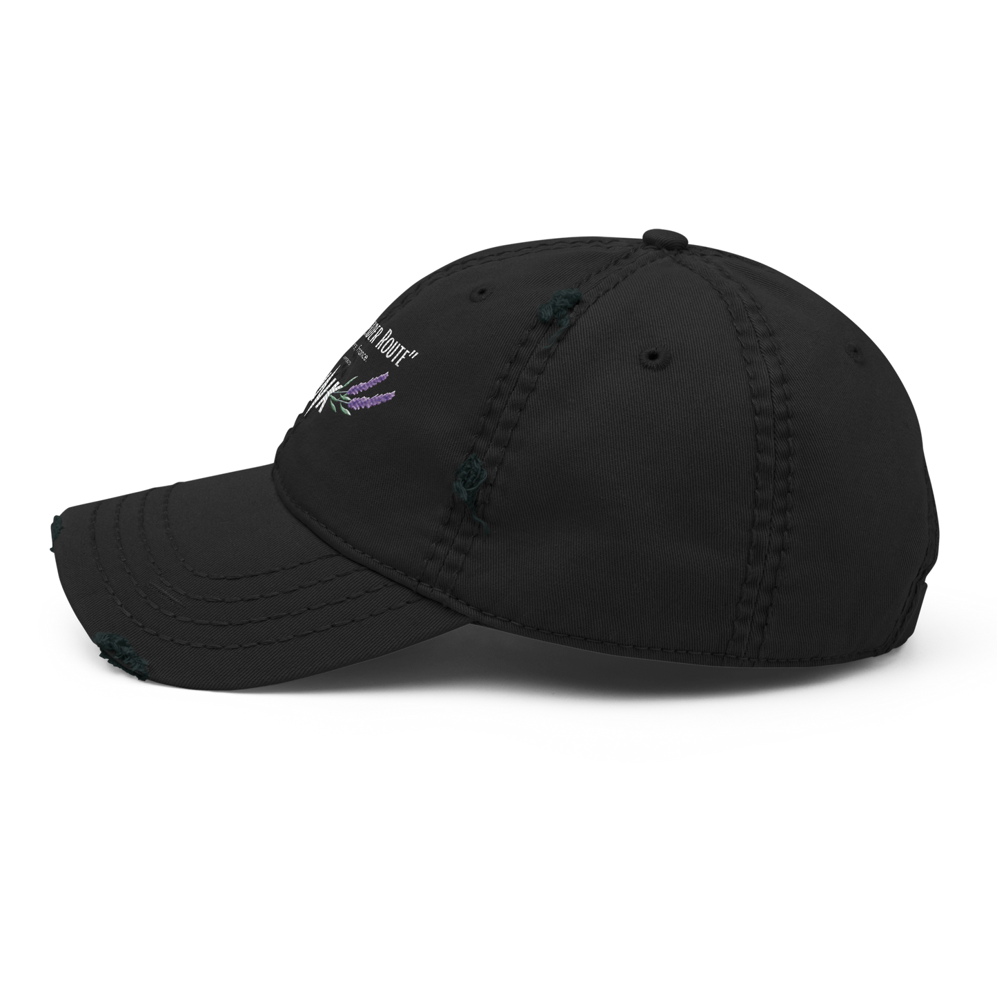 “The Lavender Route” motif Distressed Faded Dad Hat