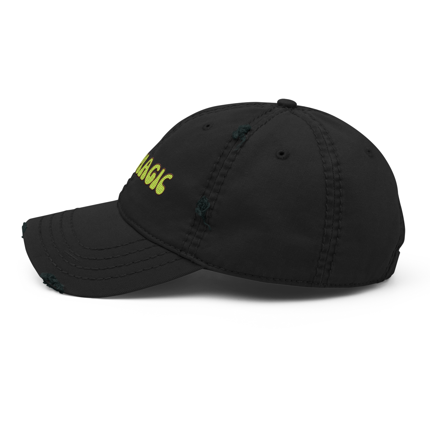 Distressed Faded Dad Hat with “I’m Magic - Ink” print