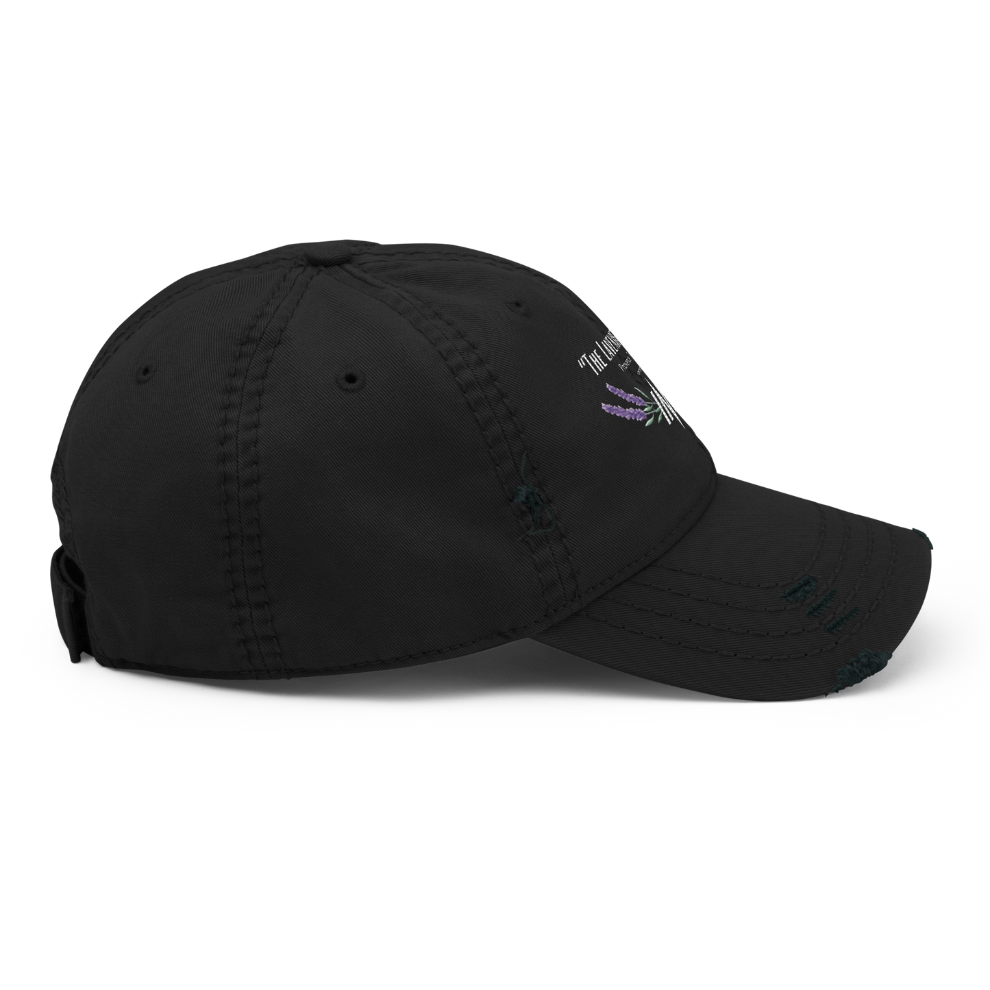 “The Lavender Route” motif Distressed Faded Dad Hat