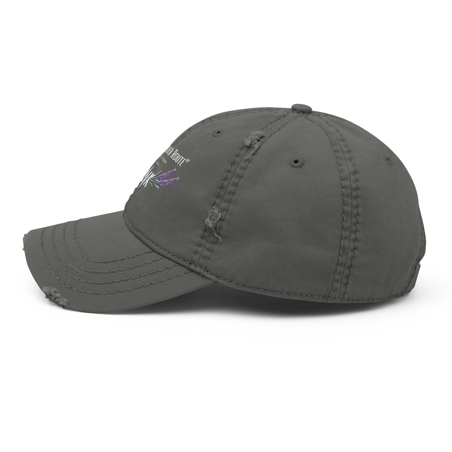 “The Lavender Route” motif Distressed Faded Dad Hat