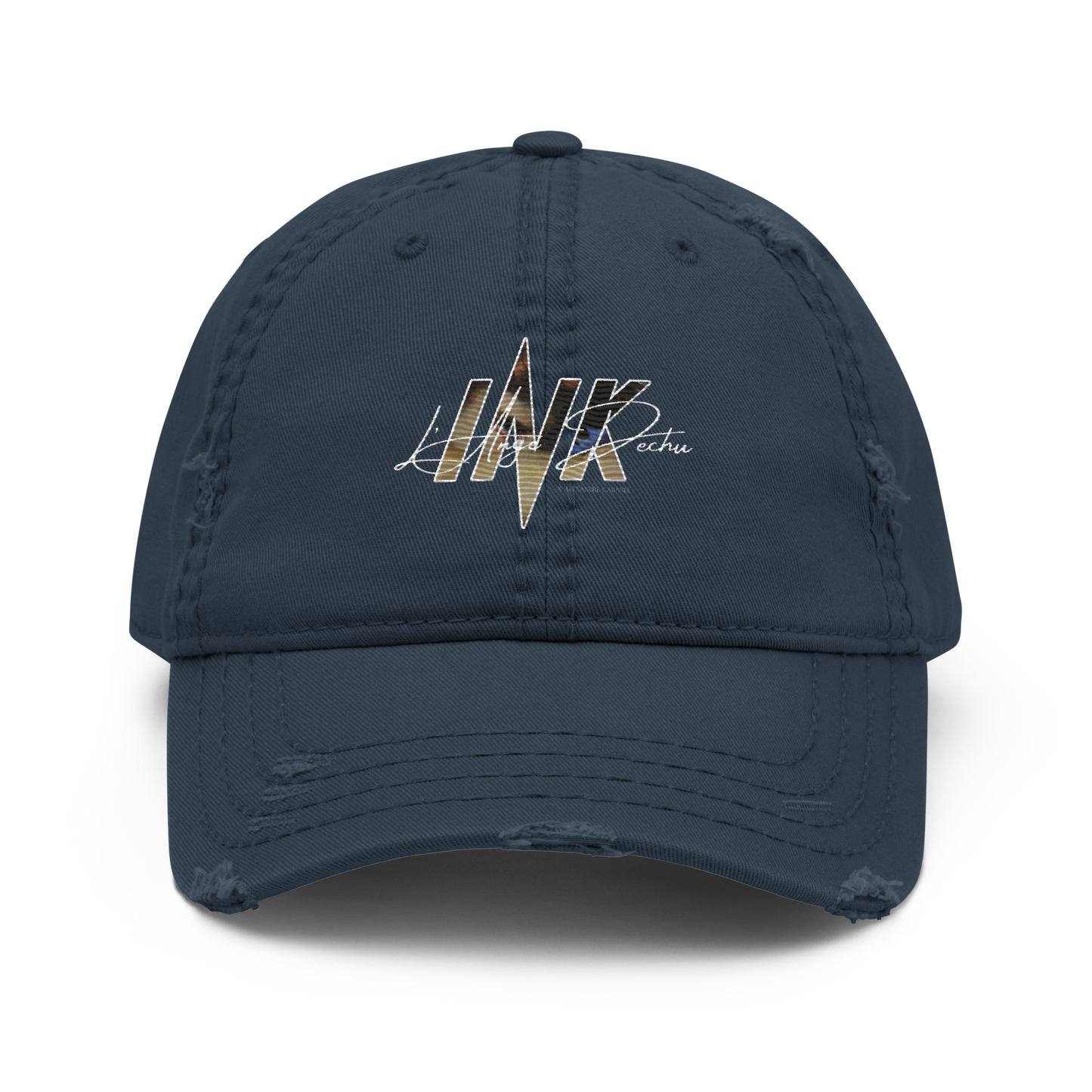 “L'Ange Dechu x Alexandre Cabanel” motif Distressed Faded Dad Hat