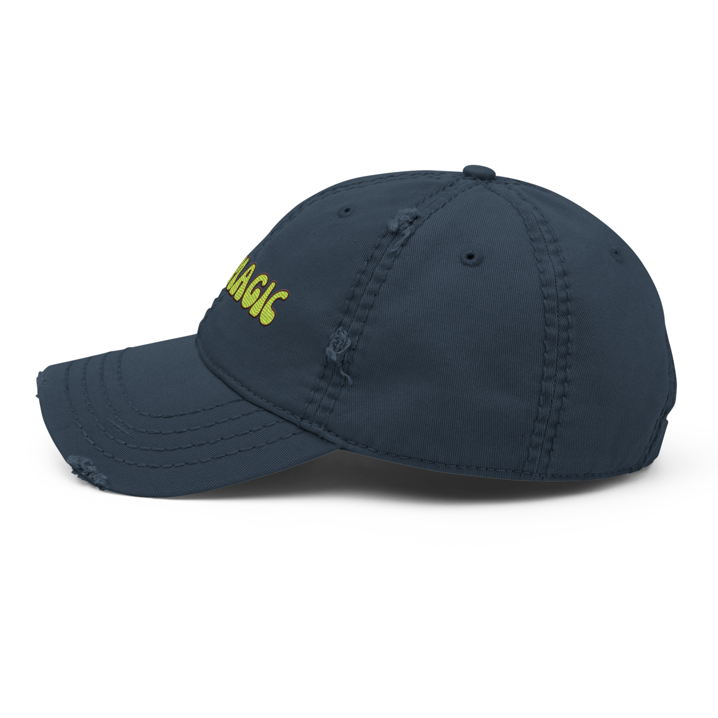 Distressed Faded Dad Hat with “I’m Magic - Ink” print