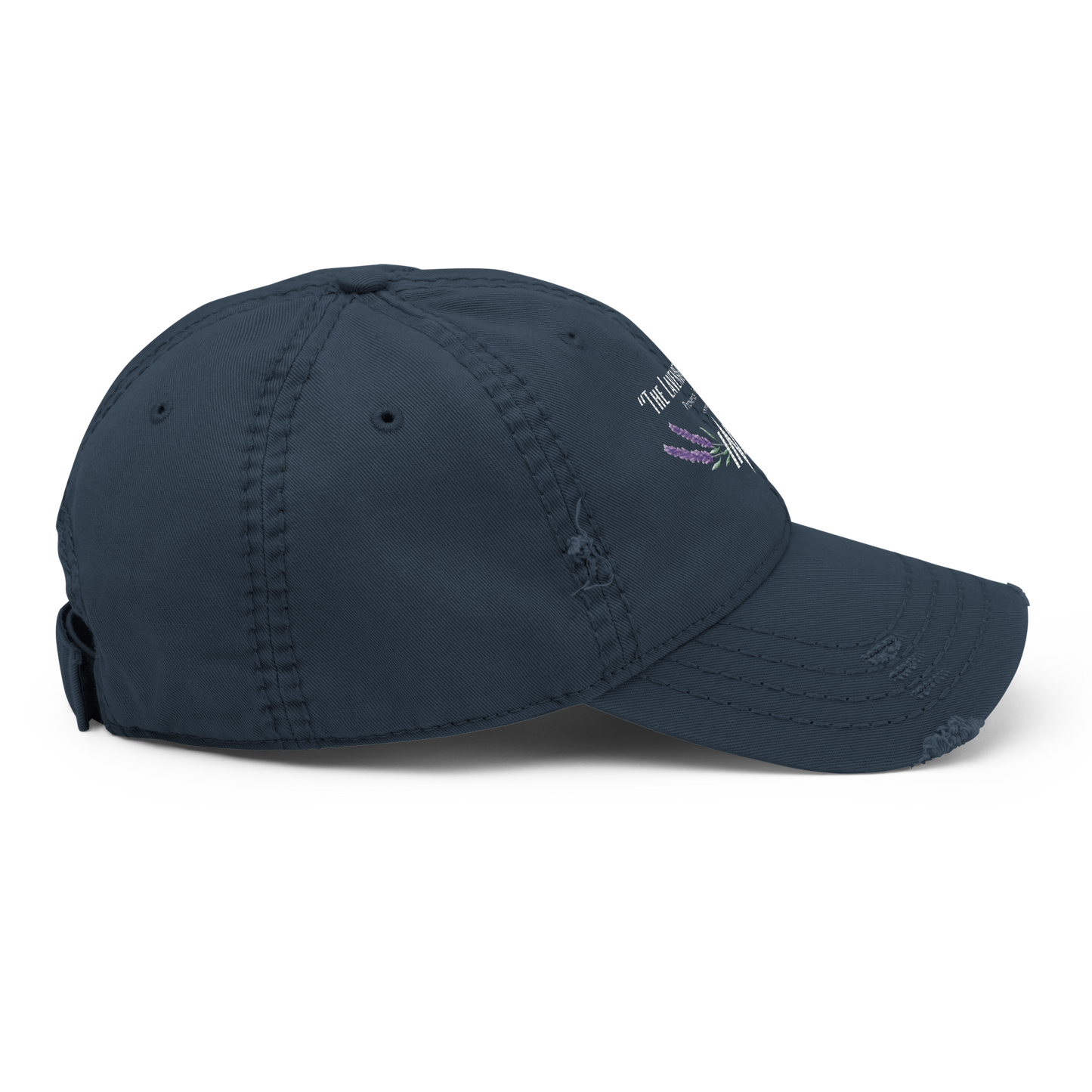 “The Lavender Route” motif Distressed Faded Dad Hat