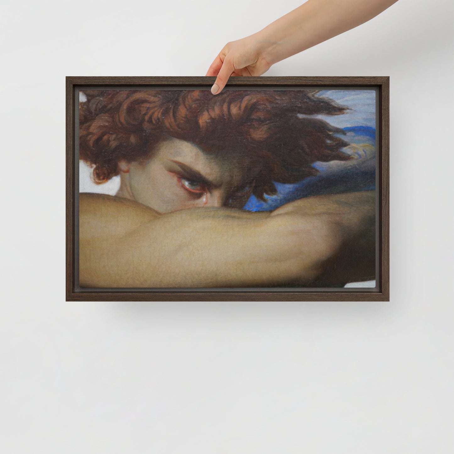 Gallery-Grade Framed Floating Effect Artwork: 'L'Ange Dechu x Alexandre Cabanel'