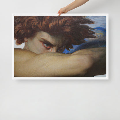 Gallery-Grade Framed Floating Effect Artwork: 'L'Ange Dechu x Alexandre Cabanel'