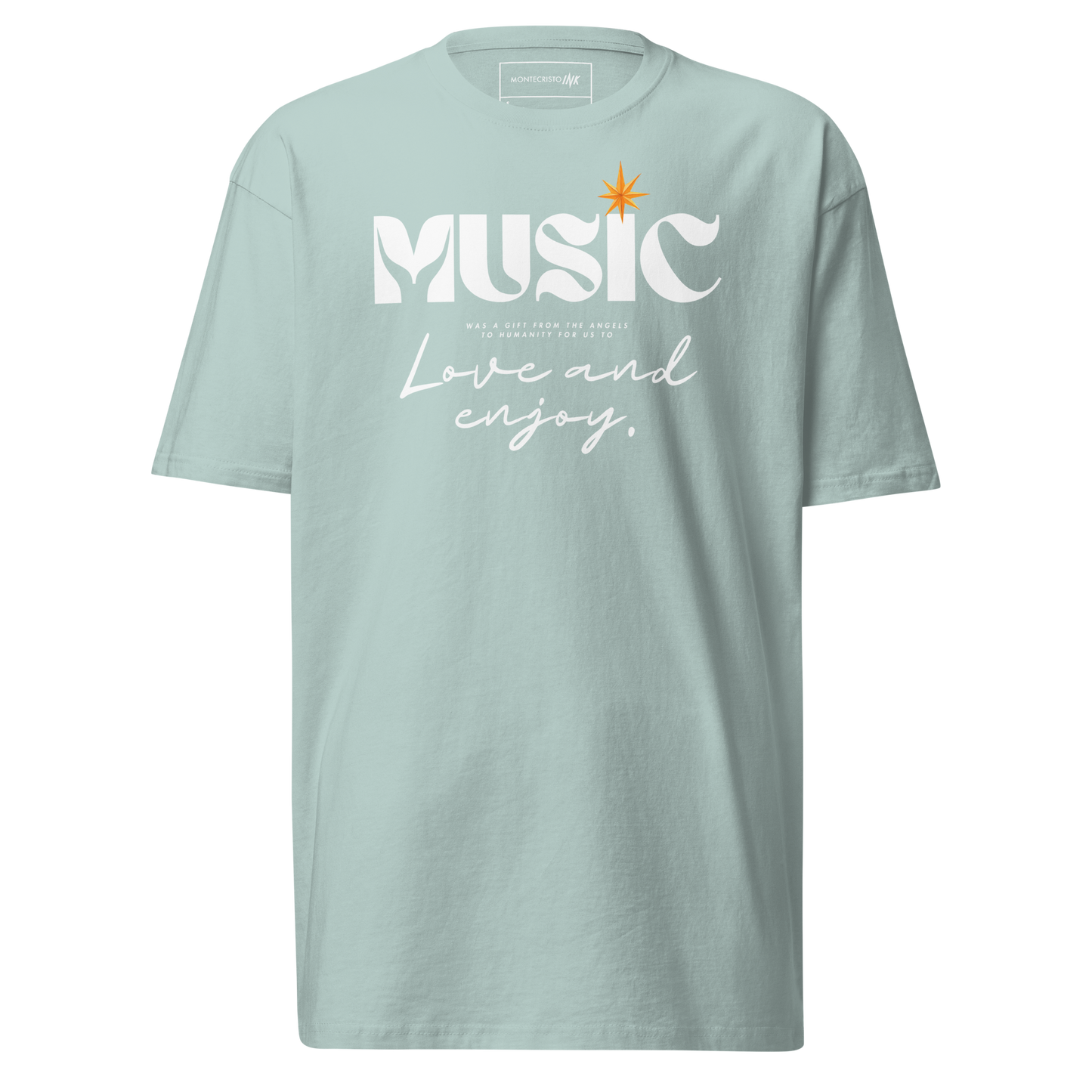 Premium T-shirt with "Music" motif