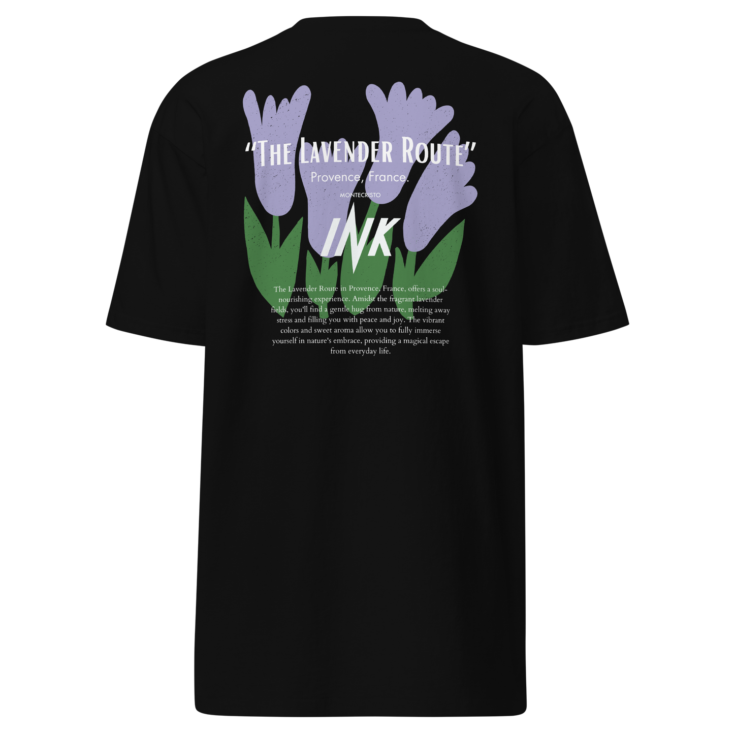 “The Lavender Route” motif Premium tee