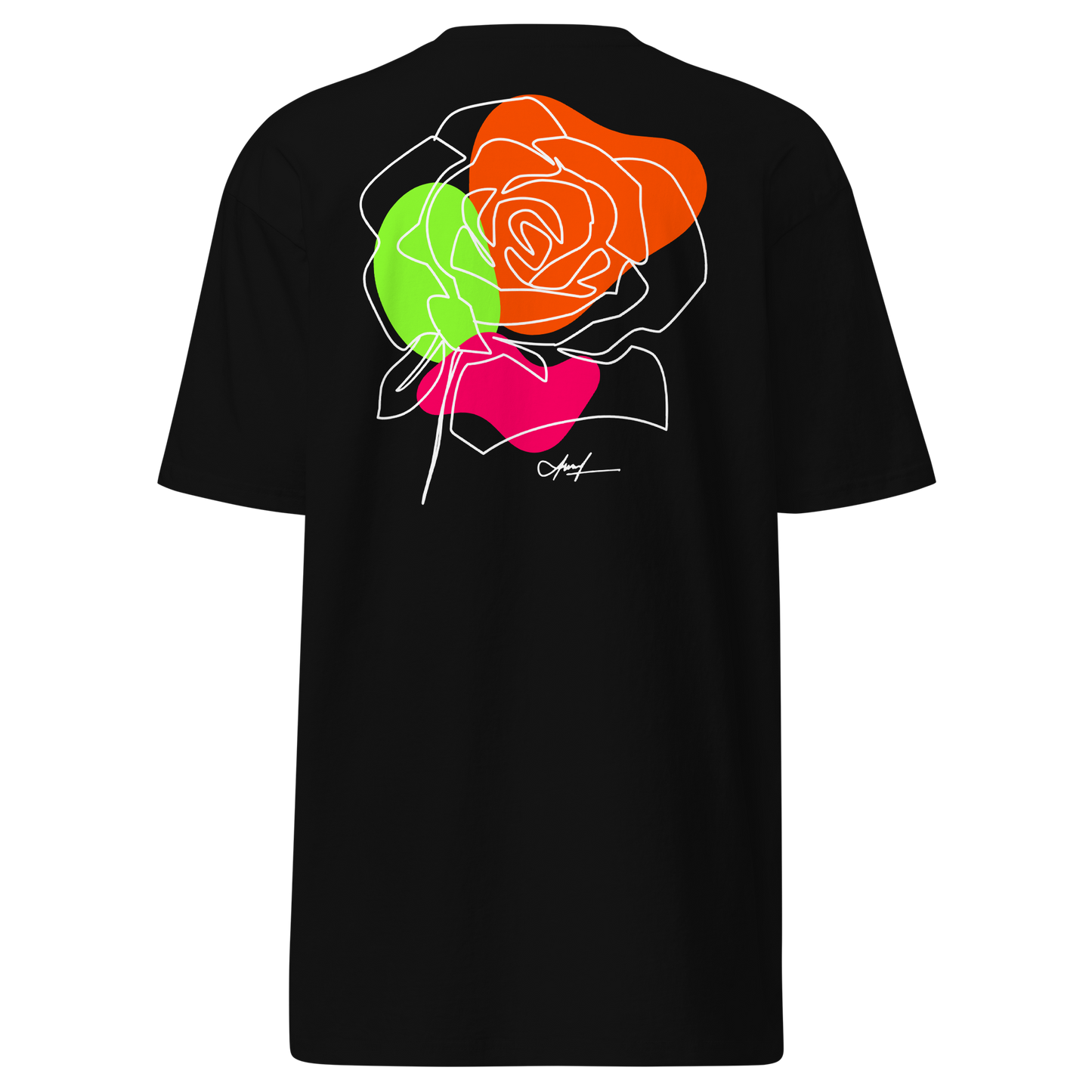 Premium T-shirt with "Let Your Dreams Blossom" design