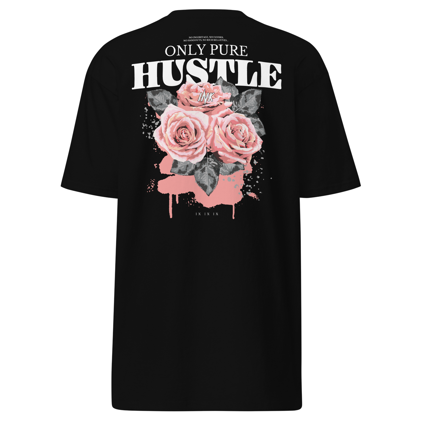 Premium Tee with "Only Pure Hustle" motif