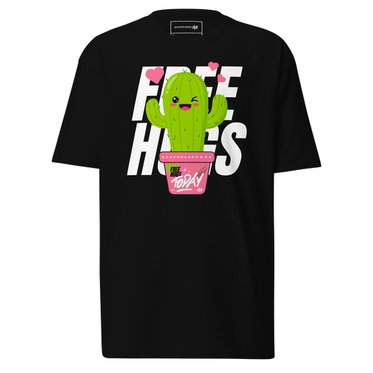 Premium T-shirt with "Free Hugs Today" design