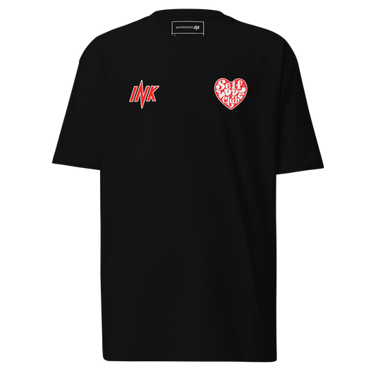 Premium T-shirt with "Self Love Club" motif