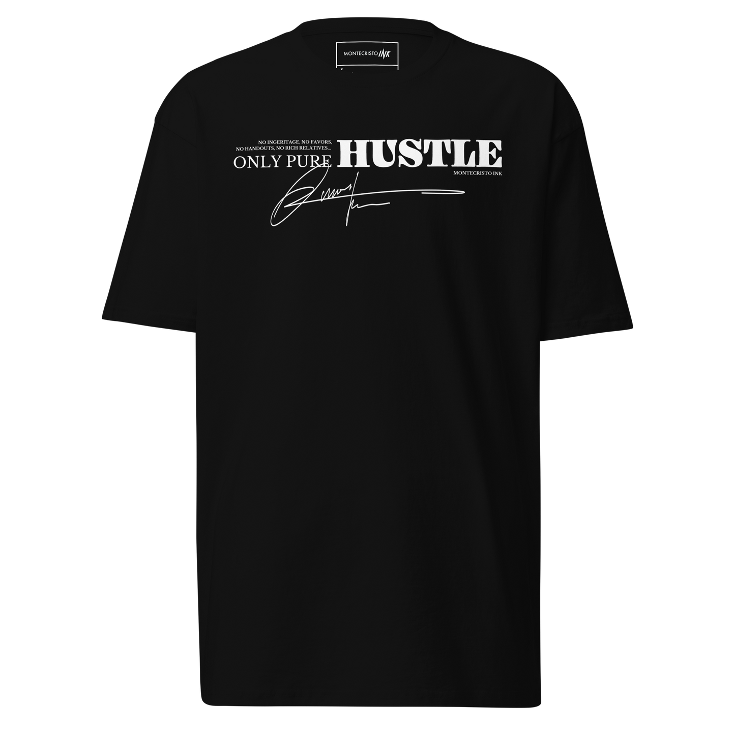 Premium Tee with "Only Pure Hustle" motif