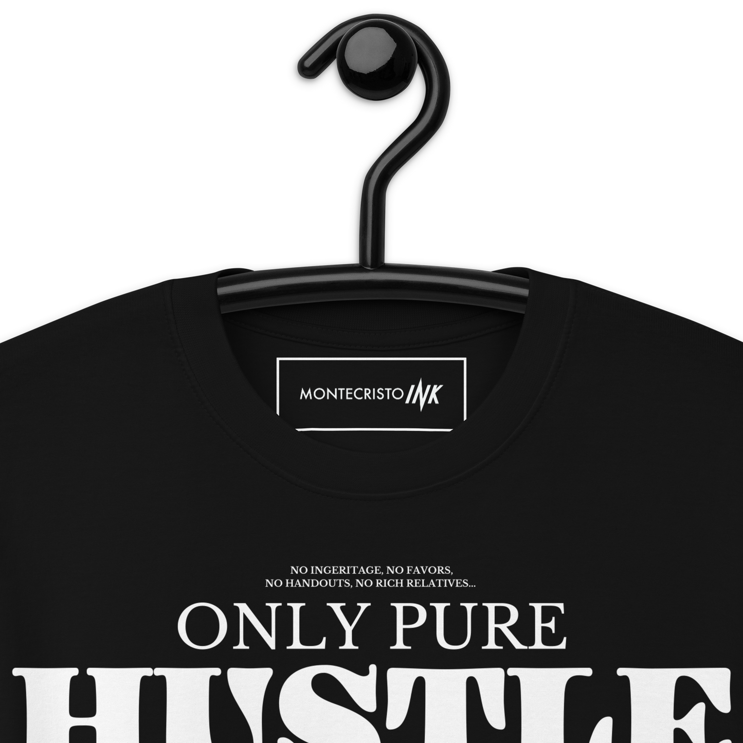 Premium Tee with "Only Pure Hustle" motif