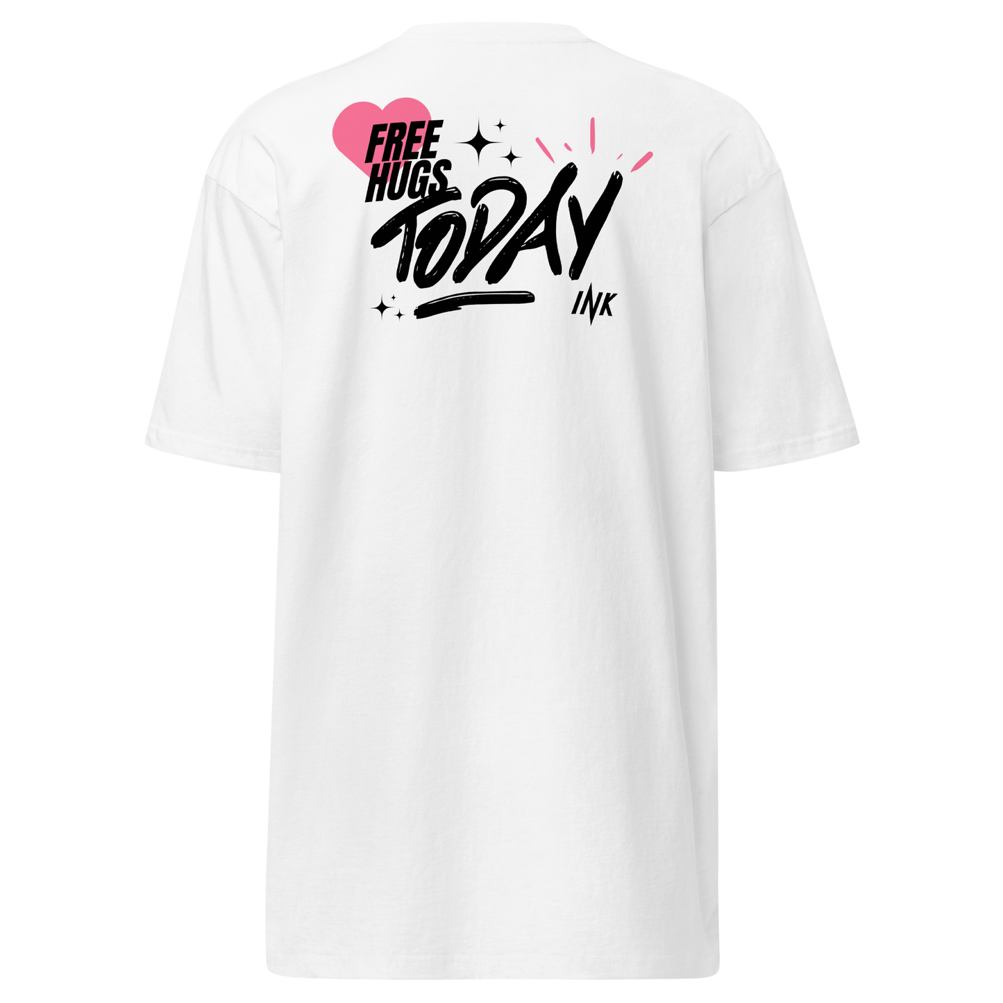 Premium T-shirt with "Free Hugs Today" design