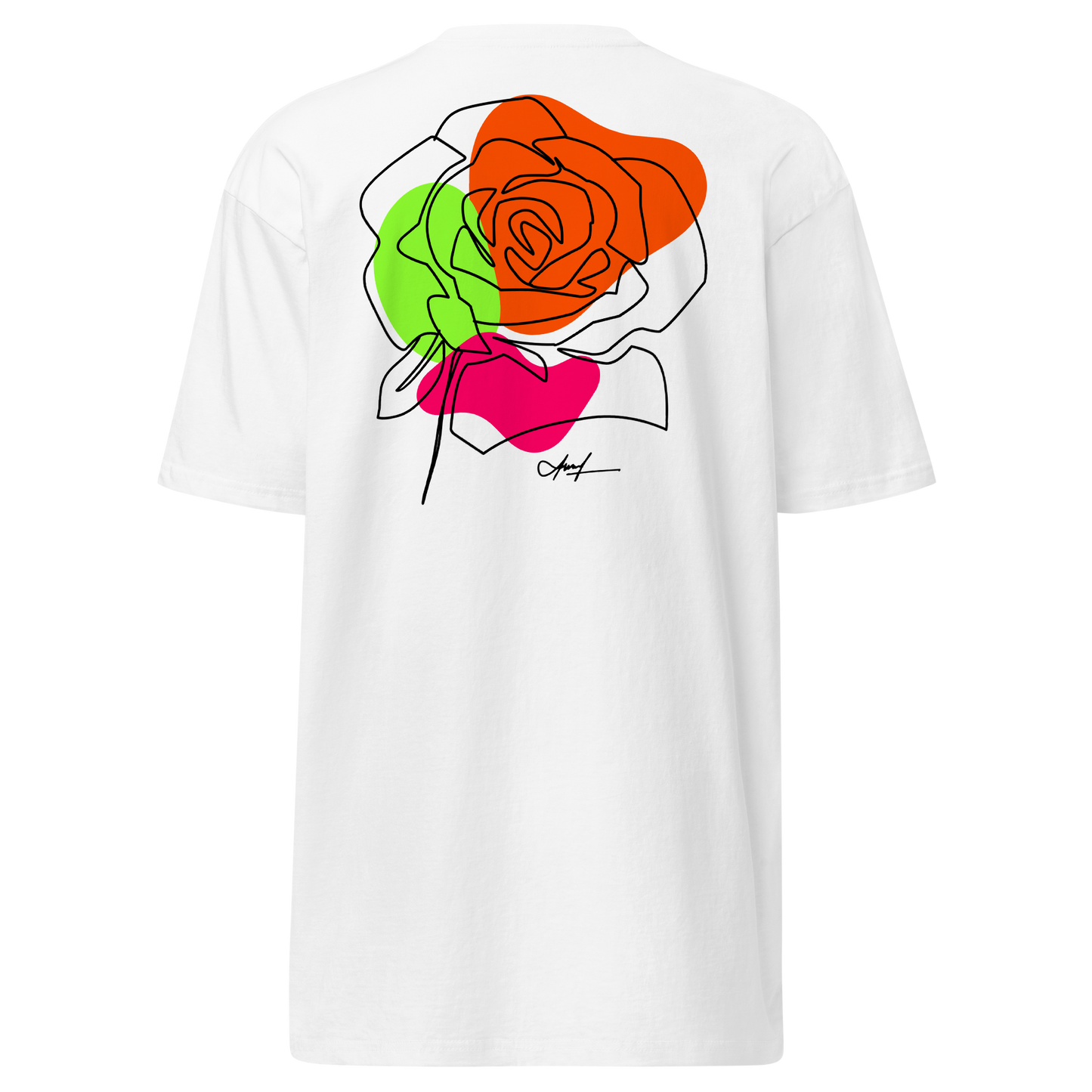 Premium T-shirt with "Let Your Dreams Blossom" design