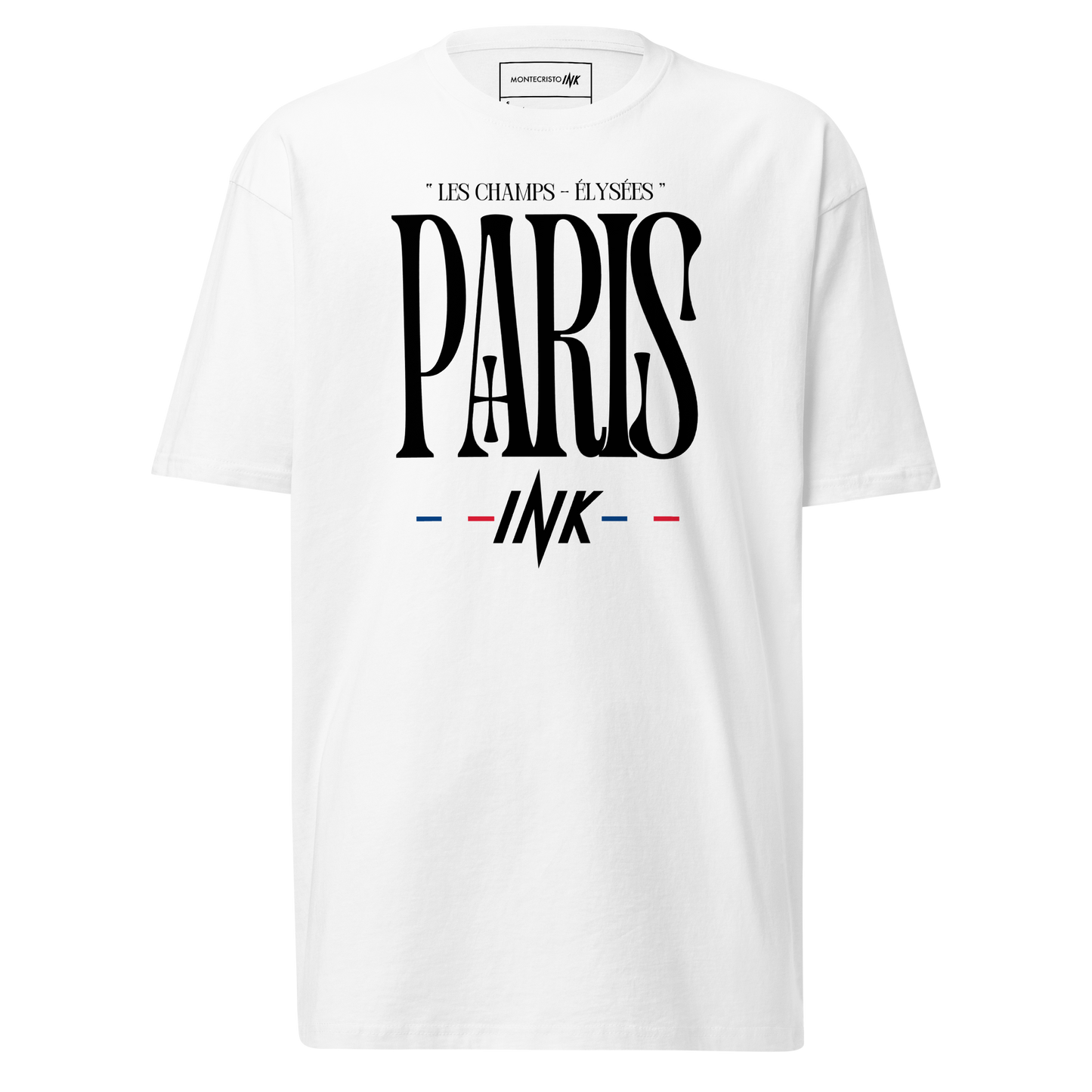 Premium Tee with “LES CHAMPS ELYSÉES, PARIS” Print