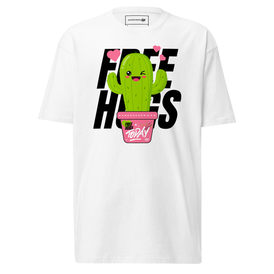 Premium T-shirt with "Free Hugs Today" design