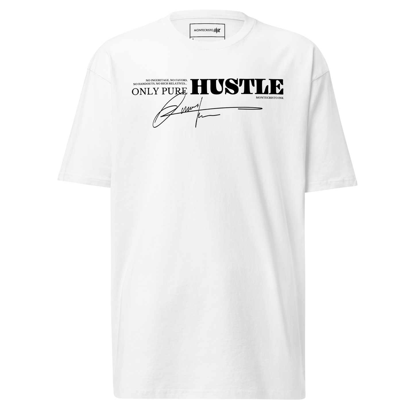 Premium Tee with "Only Pure Hustle" motif