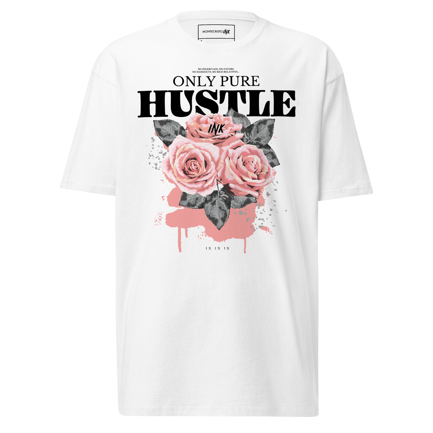 Premium Tee with "Only Pure Hustle" motif