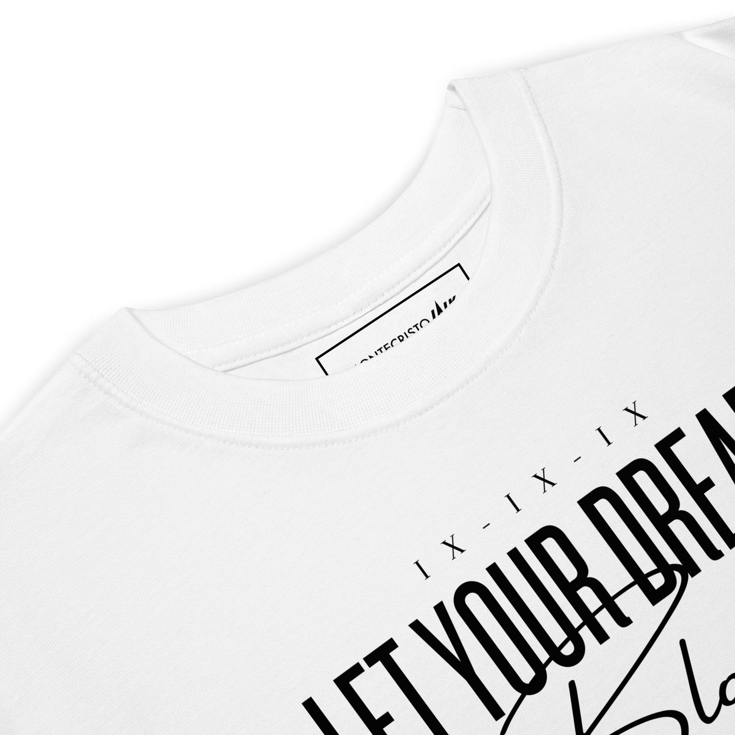 Premium T-shirt with "Let Your Dreams Blossom" design