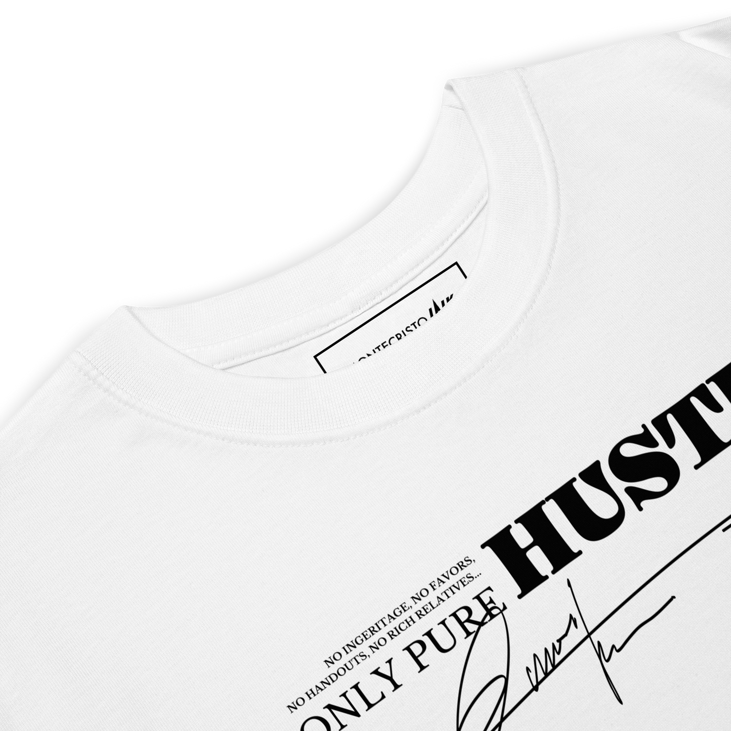 Premium Tee with "Only Pure Hustle" motif