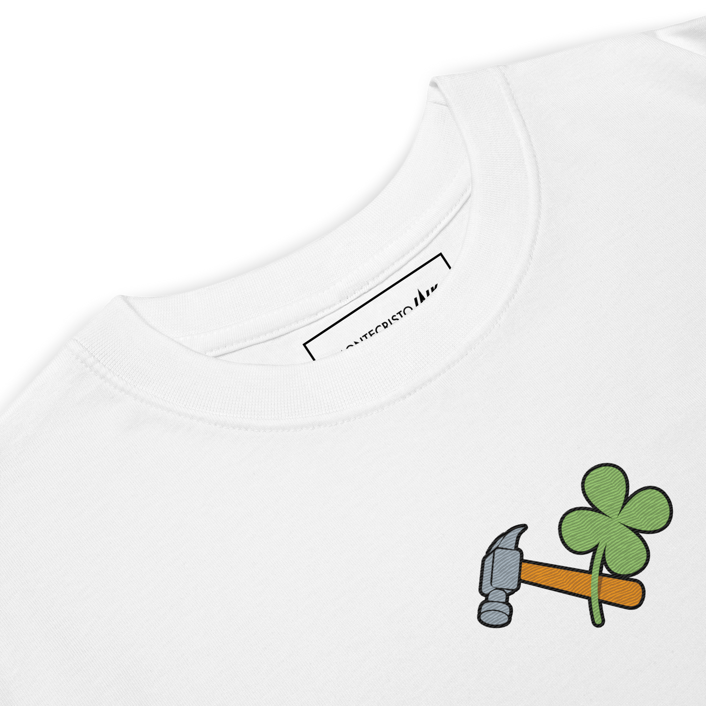 Premium T-shirt with iconic embroidered “Lucky Worker” motif