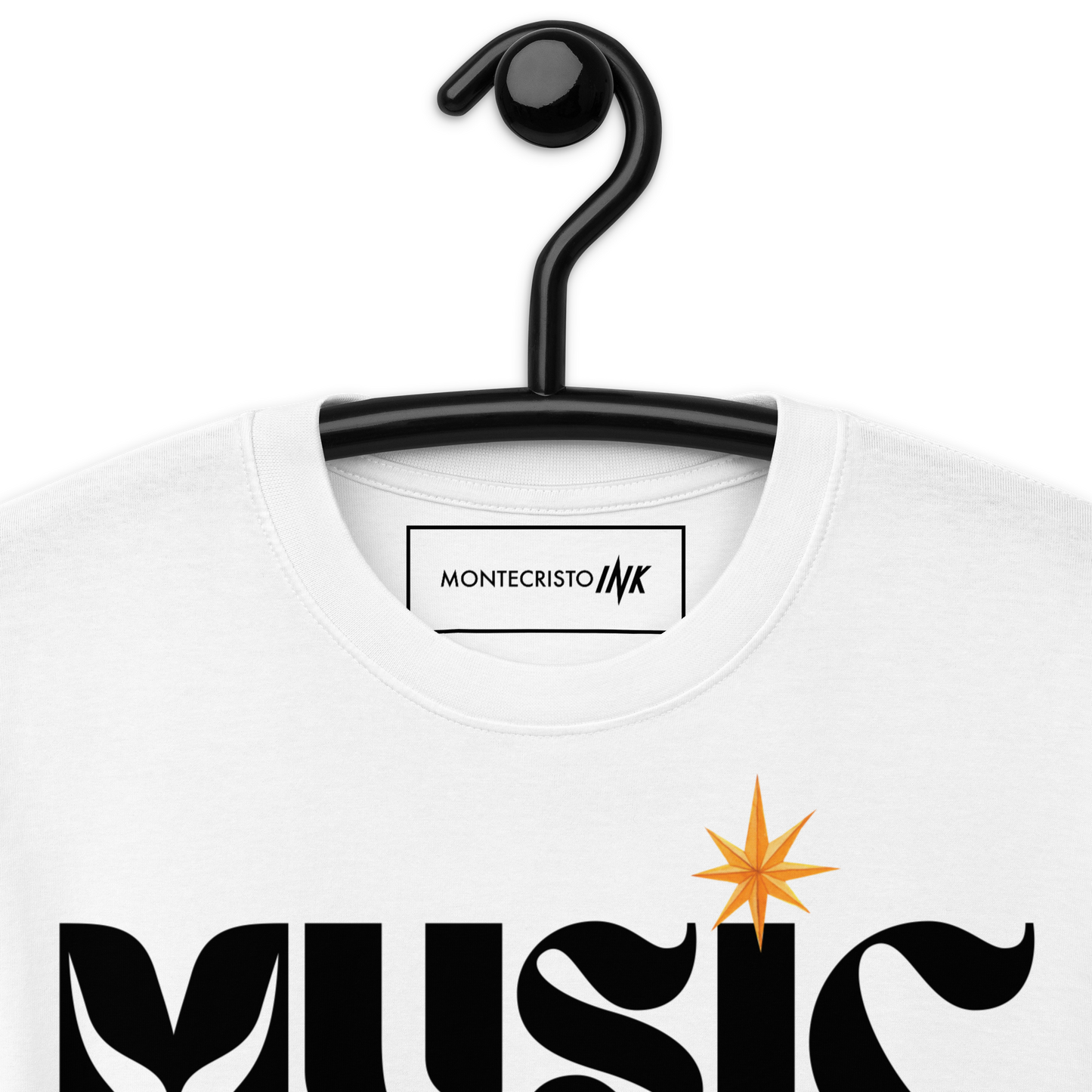 Premium T-shirt with "Music" motif