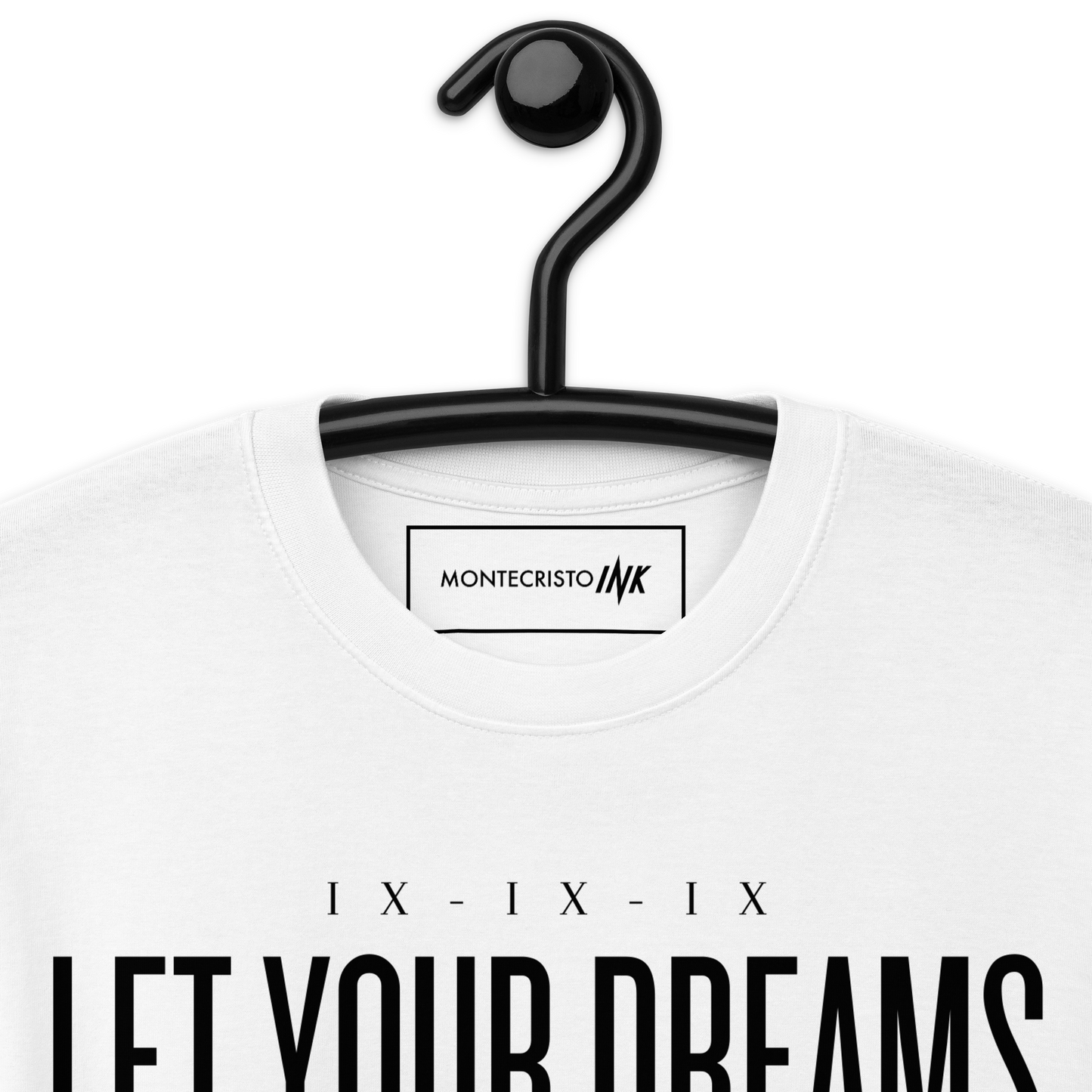 Premium T-shirt with "Let Your Dreams Blossom" design