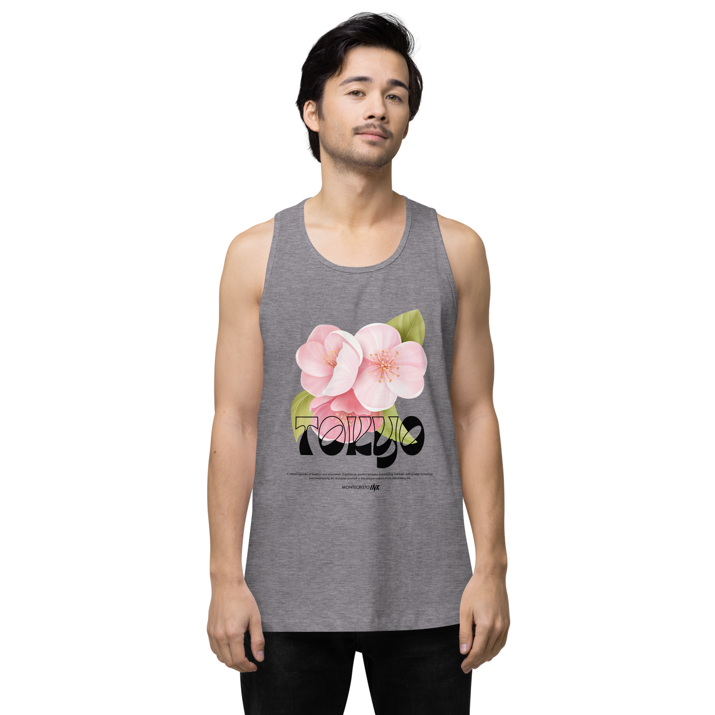 “Tokyo” print EliteBlend Premium Tank Top