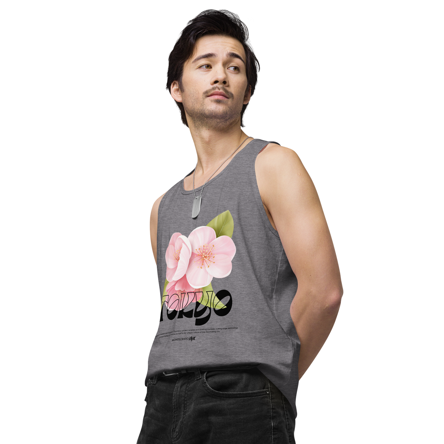 “Tokyo” print EliteBlend Premium Tank Top