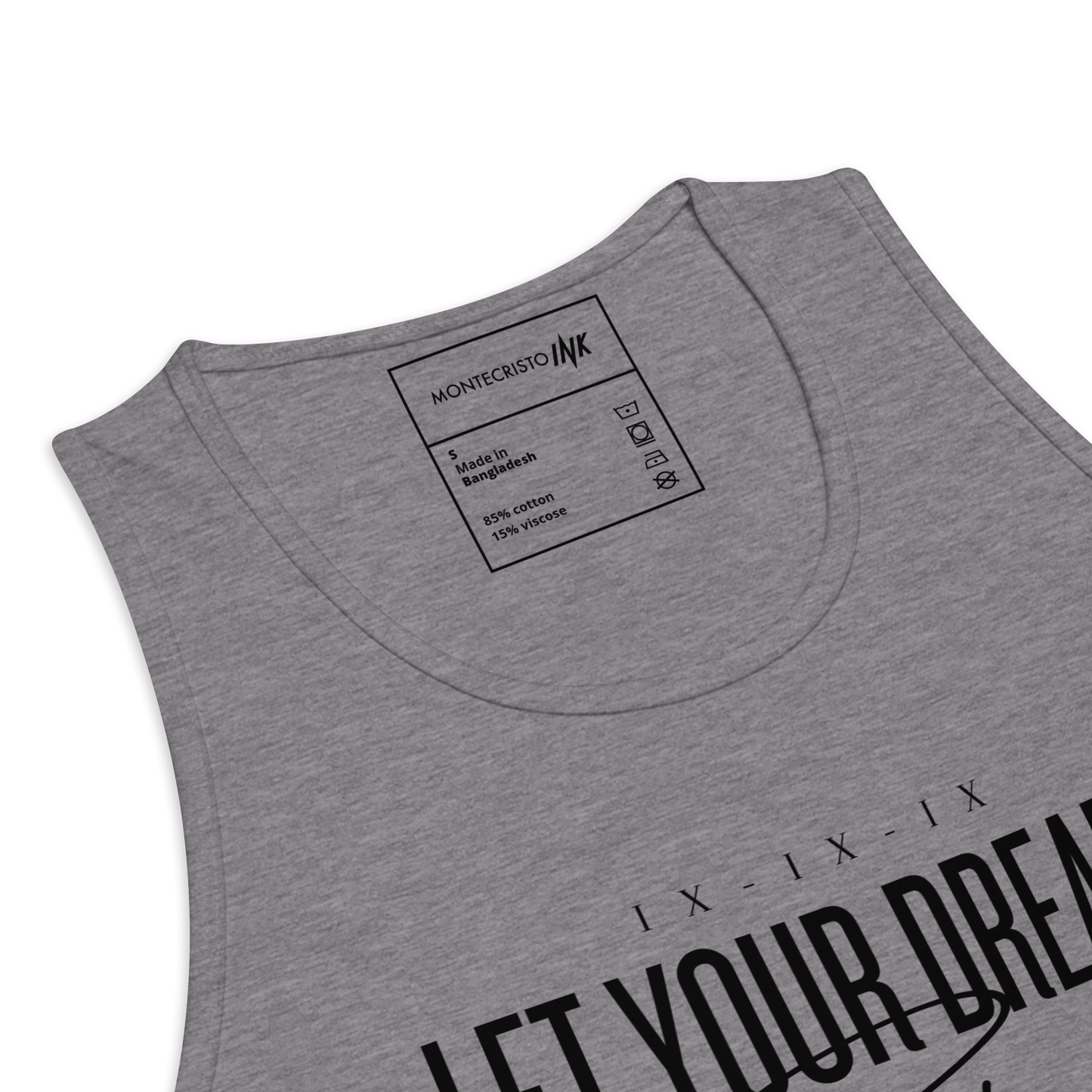 EliteBlend Premium Tank Top with "Let Your Dreams Blossom" design