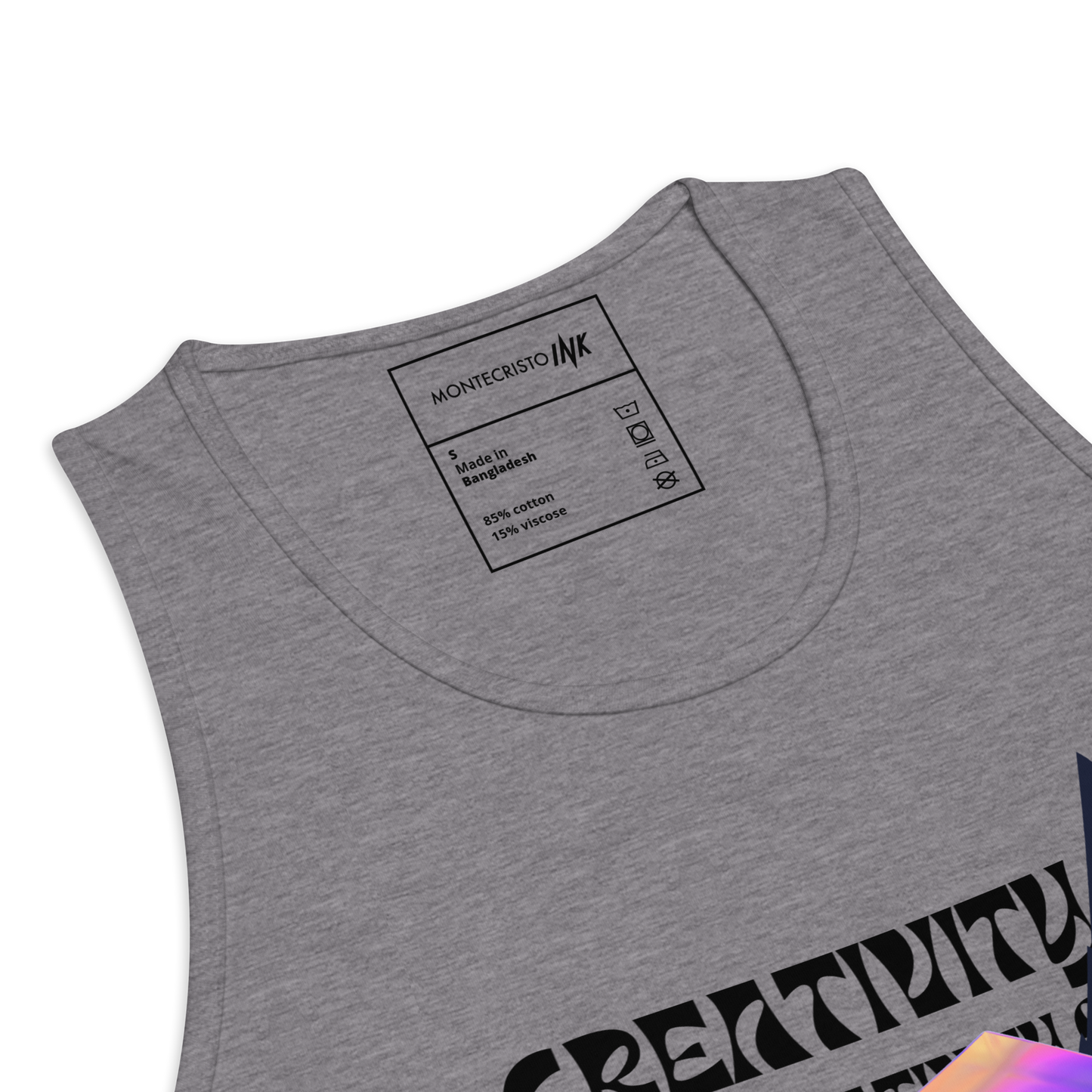 EliteBlend Premium Tank Top with Iconic "Cube of Creativity" print