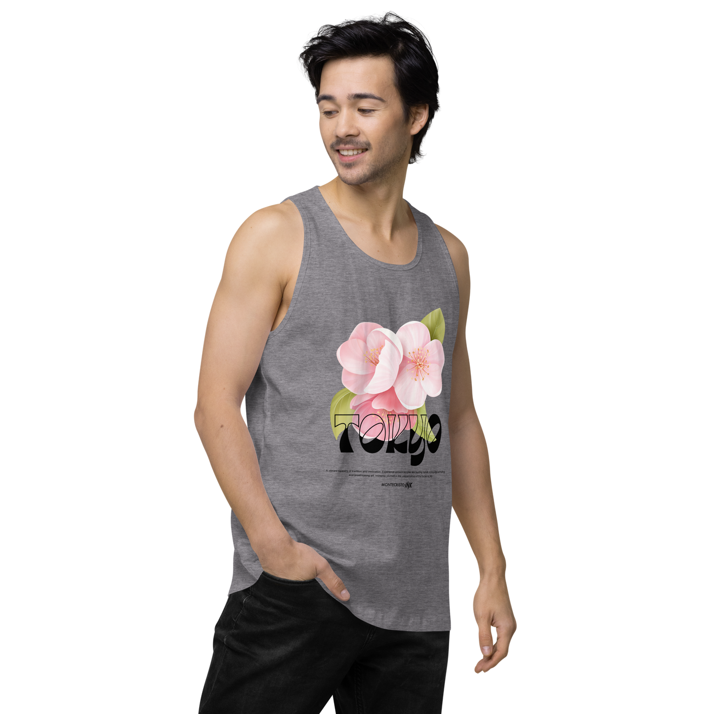 “Tokyo” print EliteBlend Premium Tank Top