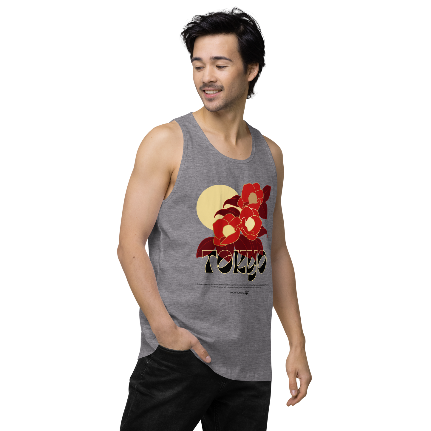 “Tokyo” print EliteBlend Premium Tank Top