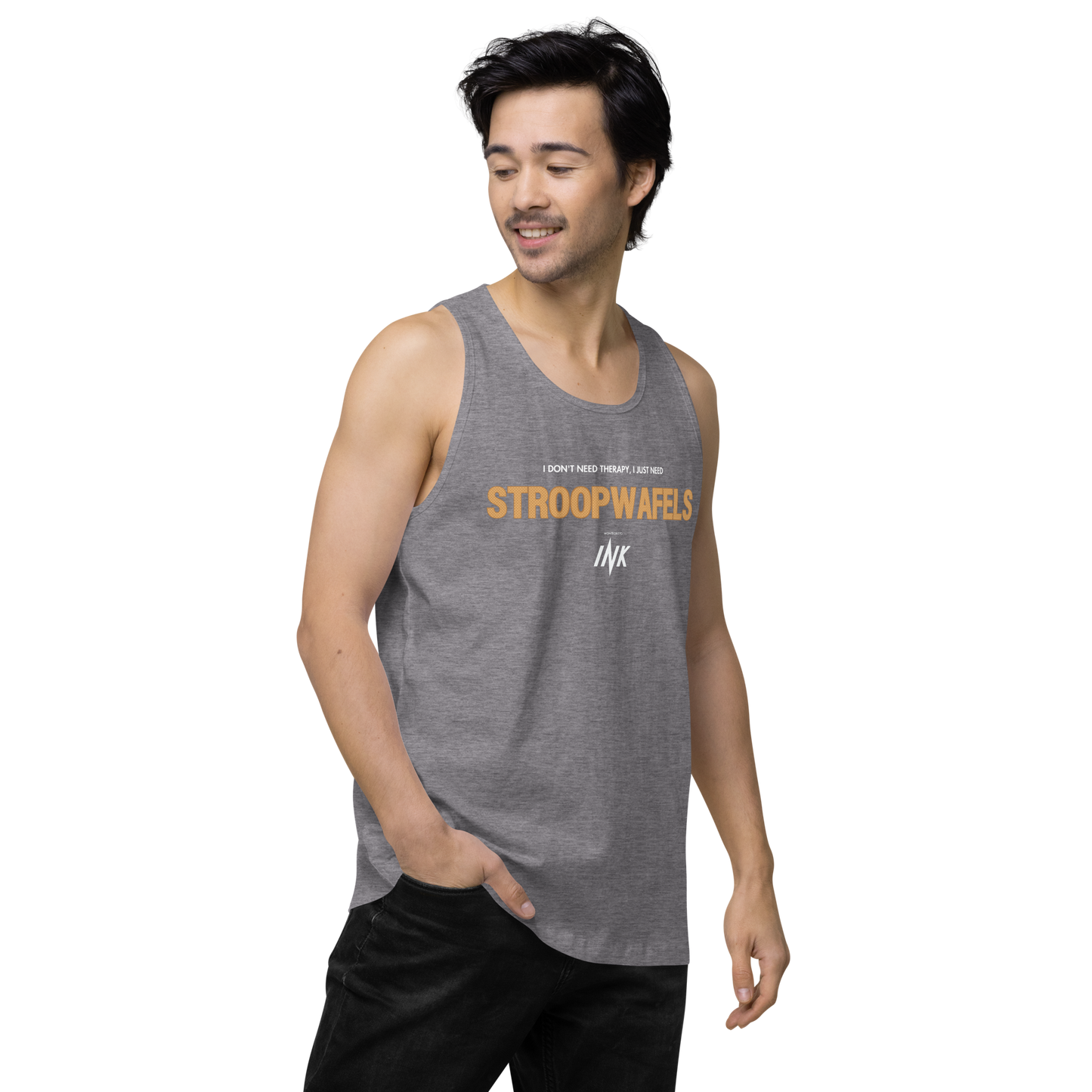 "I Don't Need Therapy, I Just Need STROOPWAFELS" EliteBlend Premium Tank Top