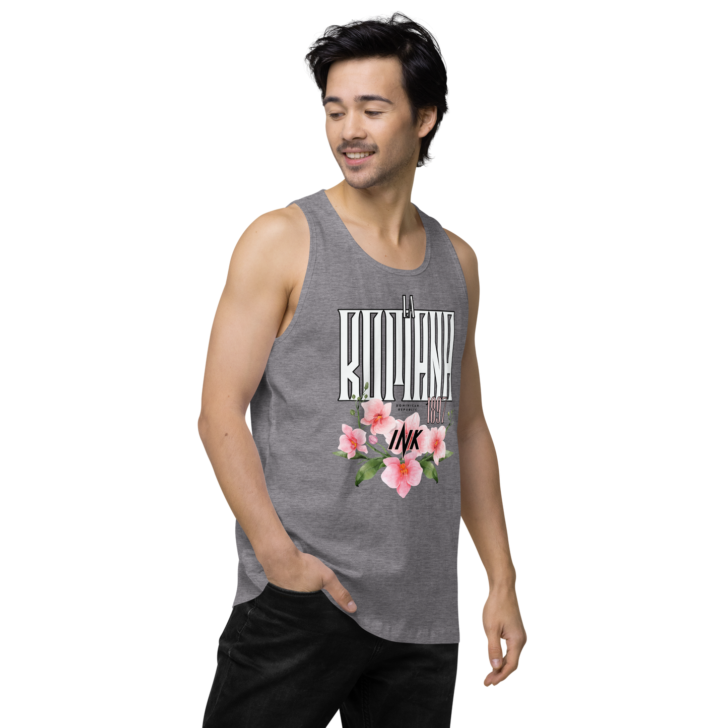 EliteBlend Premium Tank Top with “La Romana, 1897” motif